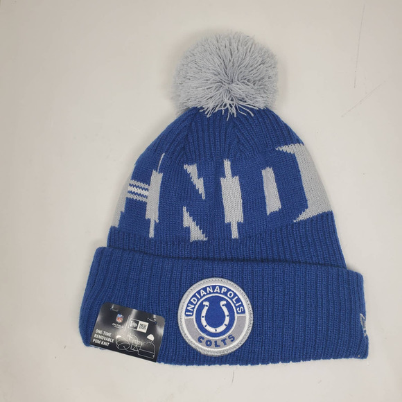 NEW 2020 NFL NEW ERA ON FIELD SIDELINE BEANIE - Indianapolis Colts - Picture 1 of 5
